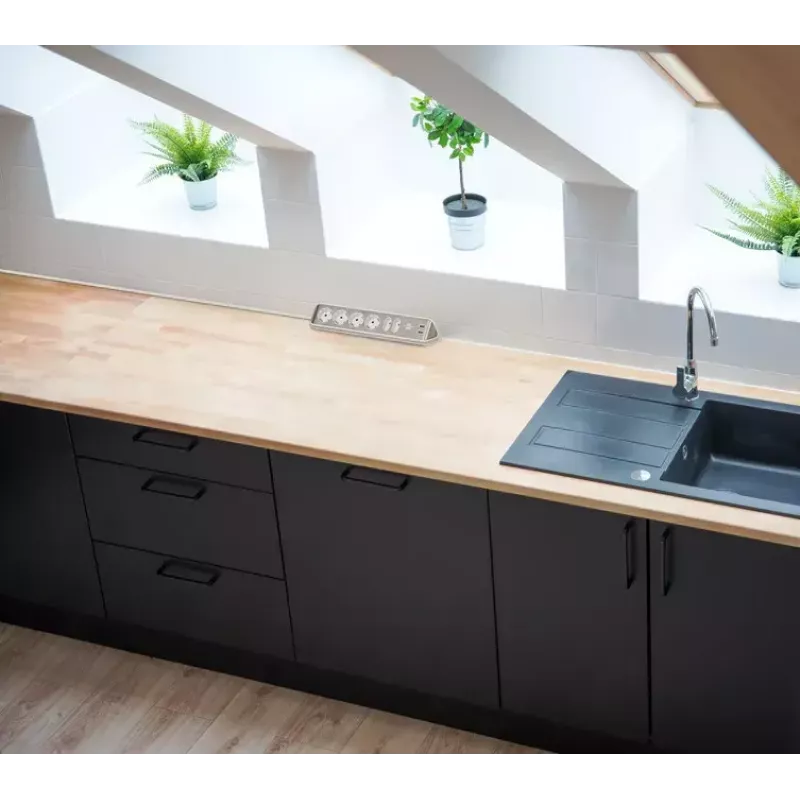 Extensão de energia Brennenstuhl 1153590620 2m 6 saídas AC interior prateado branco