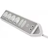 Extensão de energia Brennenstuhl 1153590620 2m 6 saídas AC interior prateado branco