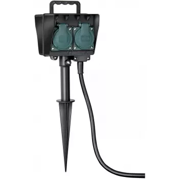 Extensão de energia Brennenstuhl 1154440 1,4 m 4 tomadas AC preto verde