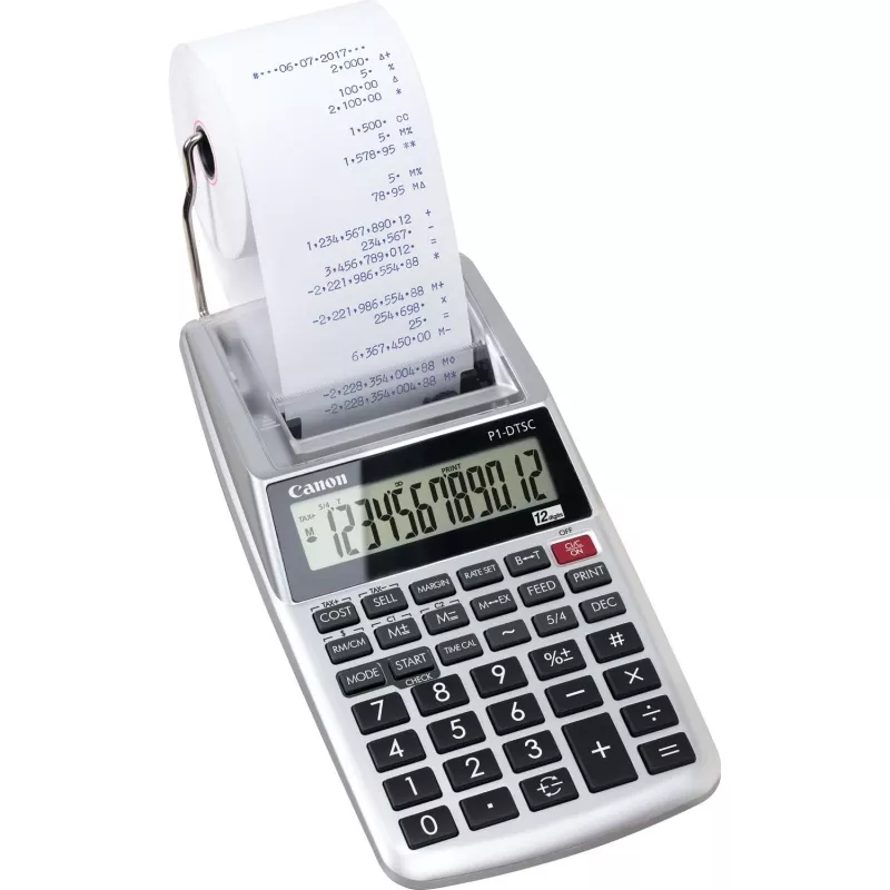 Calculadora de secretária com impressão Canon P1-DTSC II EMEA HWB cinzento
