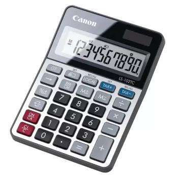 Calculadora de secretária básica Canon LS-102 TC preto, metálico
