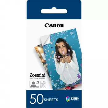 Papel fotográfico Canon ZINK™ 2“x3” x50 folhas, 5x7,6 cm, 2x3 polegadas, branco, 50 folhas