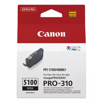 Tinteiro Canon PFI-5100 MBK 1 unid. original preto mate