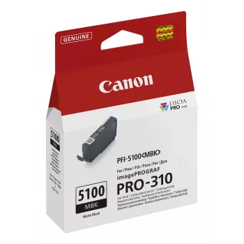 Tinteiro Canon PFI-5100 MBK 1 unid. original preto mate
