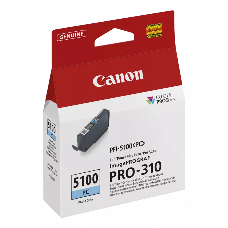 Tinteiro Canon PFI-5100 PC 1 unid. original ciano fotográfico