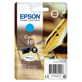 Epson Caneta e palavras cruzadas embalagem individual ciano 16 tinta DURABrite Ultra