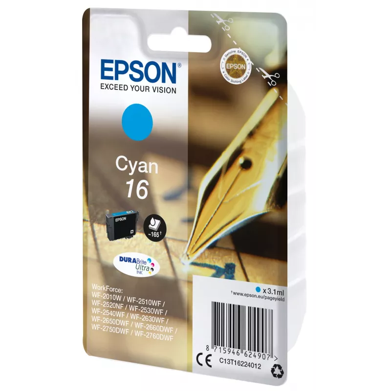 Epson Caneta e palavras cruzadas embalagem individual ciano 16 tinta DURABrite Ultra