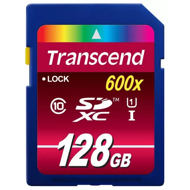 Cartão de memória flash Transcend 128 GB SDXC UHS-I 600x TS128GSDXC10U1
