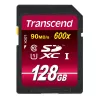 Cartão de memória flash Transcend 128 GB SDXC UHS-I 600x TS128GSDXC10U1