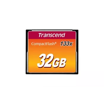 Cartão de memória flash Transcend 32GB CompactFlash 133x TS32GCF133