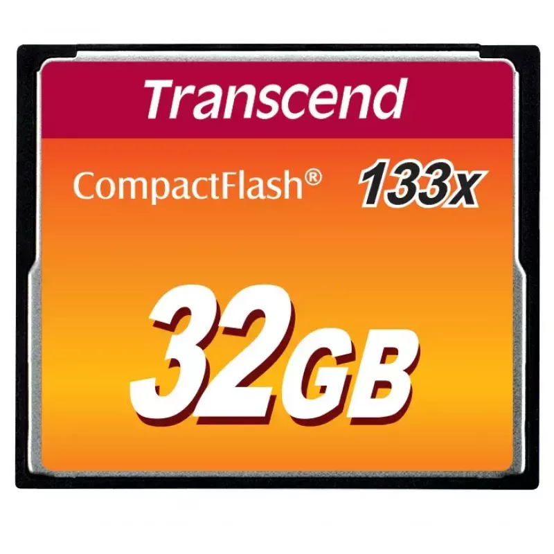 Cartão de memória flash Transcend 32GB CompactFlash 133x TS32GCF133