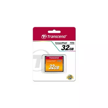 Cartão de memória flash Transcend 32GB CompactFlash 133x TS32GCF133