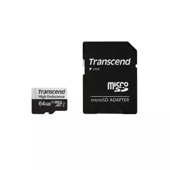 Cartão de memória flash Transcend 64GB MicroSDXC 350V