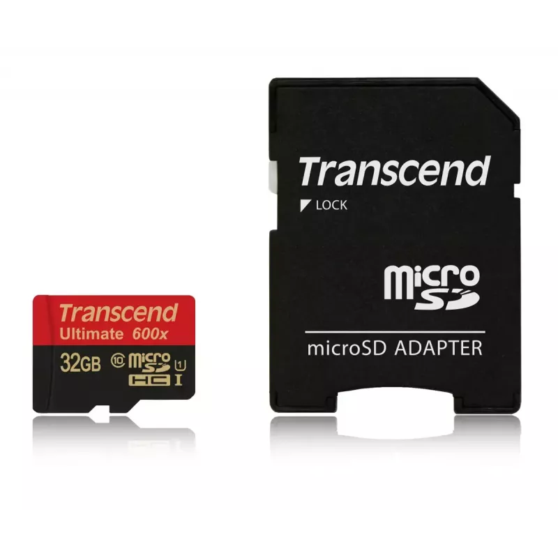 MicroSDHC Transcend 32GB UHS-I 600x Classe 10 TS32GUSDHC10U1
