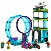 LEGO Conjunto LEGO City Stuntz 60361 Ultimate Stunt Riders Challenge – Conjunto de brincar com mota de acrobacias