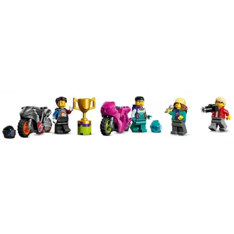 LEGO Conjunto LEGO City Stuntz 60361 Ultimate Stunt Riders Challenge – Conjunto de brincar com mota de acrobacias