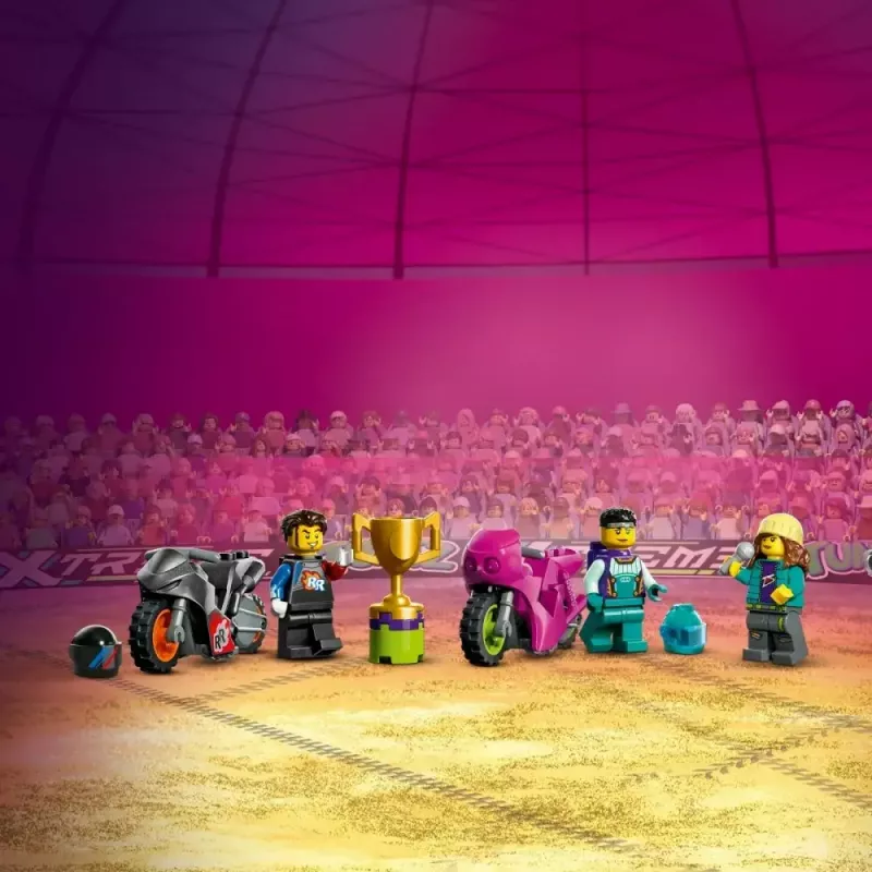 LEGO Conjunto LEGO City Stuntz 60361 Ultimate Stunt Riders Challenge – Conjunto de brincar com mota de acrobacias