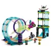 LEGO Conjunto LEGO City Stuntz 60361 Ultimate Stunt Riders Challenge – Conjunto de brincar com mota de acrobacias