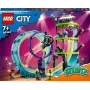 LEGO Conjunto LEGO City Stuntz 60361 Ultimate Stunt Riders Challenge – Conjunto de brincar com mota de acrobacias