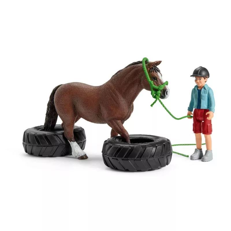 Corrida de Agilidade para Pónei Schleich FARM WORLD 42482