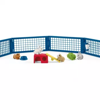 Estábulo para Coelhos e Porquinhos-da-Índia Schleich FARM WORLD 42500