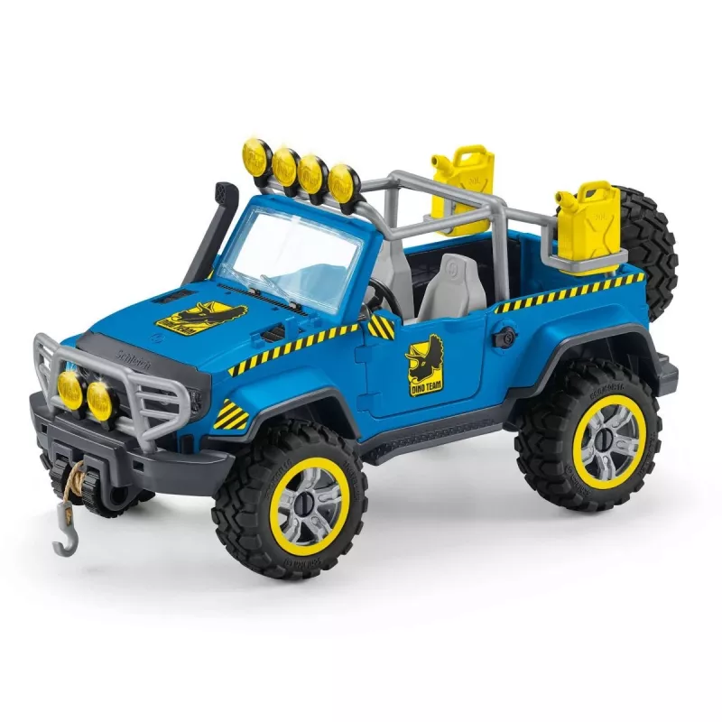 schleich Dinosaurs Veículo Todo-o-Terreno com Posto Avançado de Dinossauros, Dinossauros e Vulcão, Estação de Investigação, 4 ano(s), Multicolor, Plástico