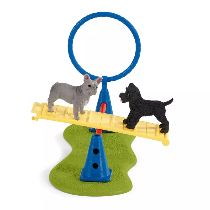 schleich Farm Life Treino de Agilidade para Cachorros, Farm World, 3 ano(s), Multicolor