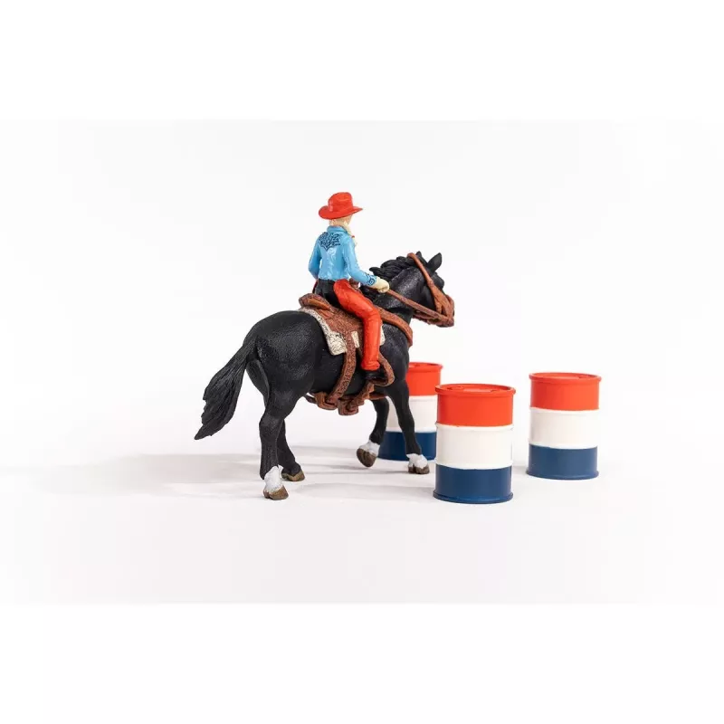 schleich Cowgirl Corrida de Barril Divertida, 3 ano(s), Multicolor