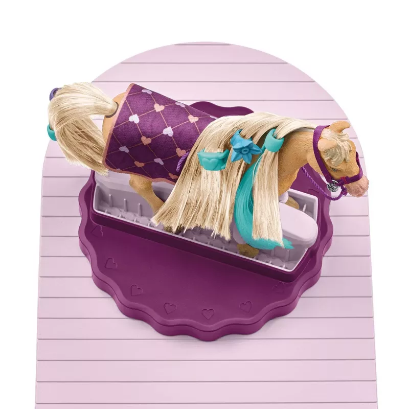 schleich HORSE CLUB Sofias Beauties Posto de Tratamento de Cavalos, Cerda de Escova, Cavalos, 3 ano(s), Multicolor