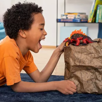 schleich ELDRADOR CREATURES Lagarto de Magma, 7 ano(s), Mundo de Lava, Monstros e Dragões, Preto, Vermelho, Plástico