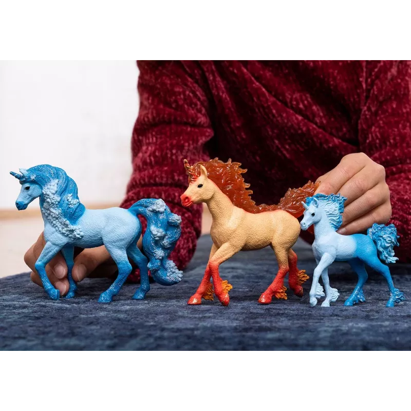 Brinquedo Schleich BAYALA Garanhão Unicórnio de Fogo Elementa Laranja 70756S