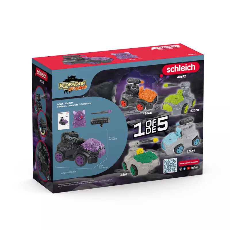 Schleich Shadow CrashMobile com Mini-Criatura Preto Roxo 42672