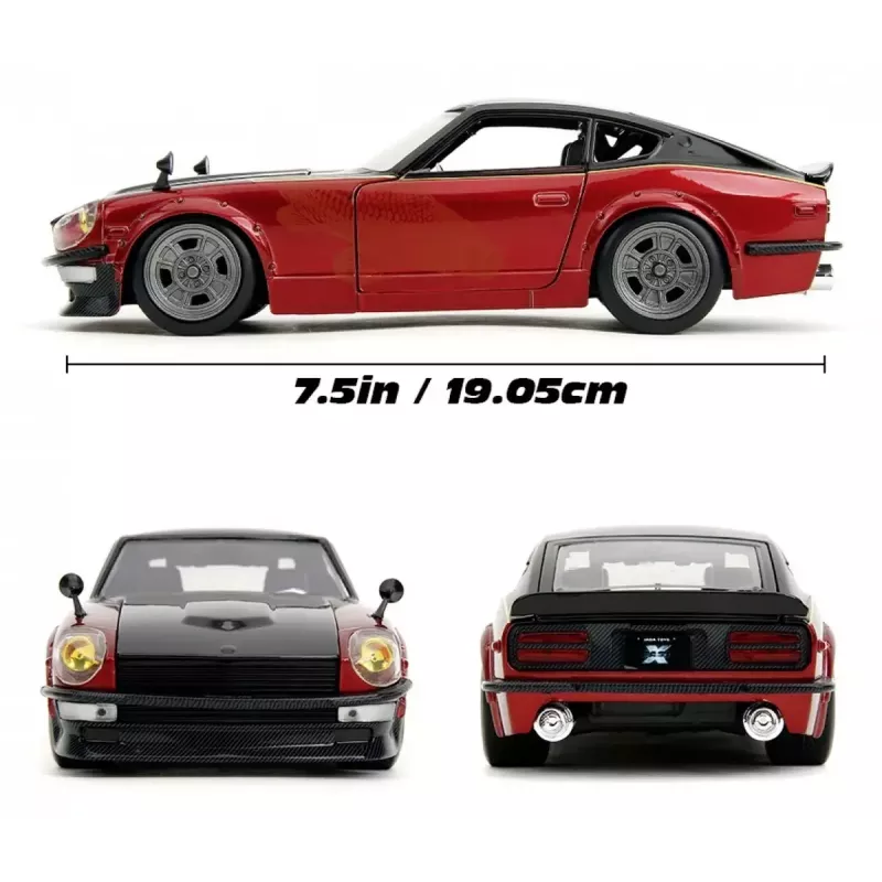Carro Jada Toys 253203090 Fast & Furious metal plástico borracha preto vermelho