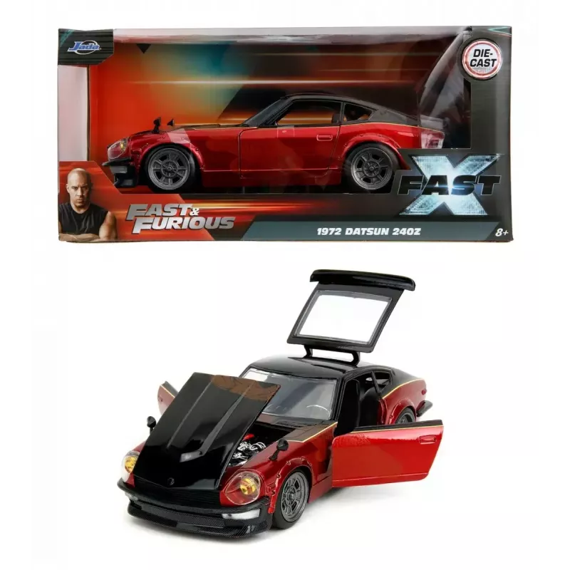 Carro Jada Toys 253203090 Fast & Furious metal plástico borracha preto vermelho