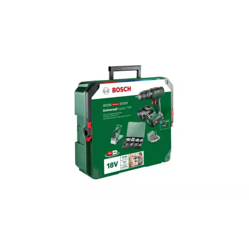 Bosch UniversalImpact 18V 06039D4108 berbequim de percussão sem fios, SystemBox