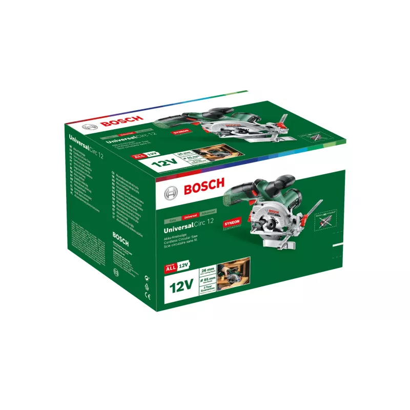 Bosch UniversalCirc 12 06033C7003 serra circular sem fios, 85 mm, 12 V, sem bateria