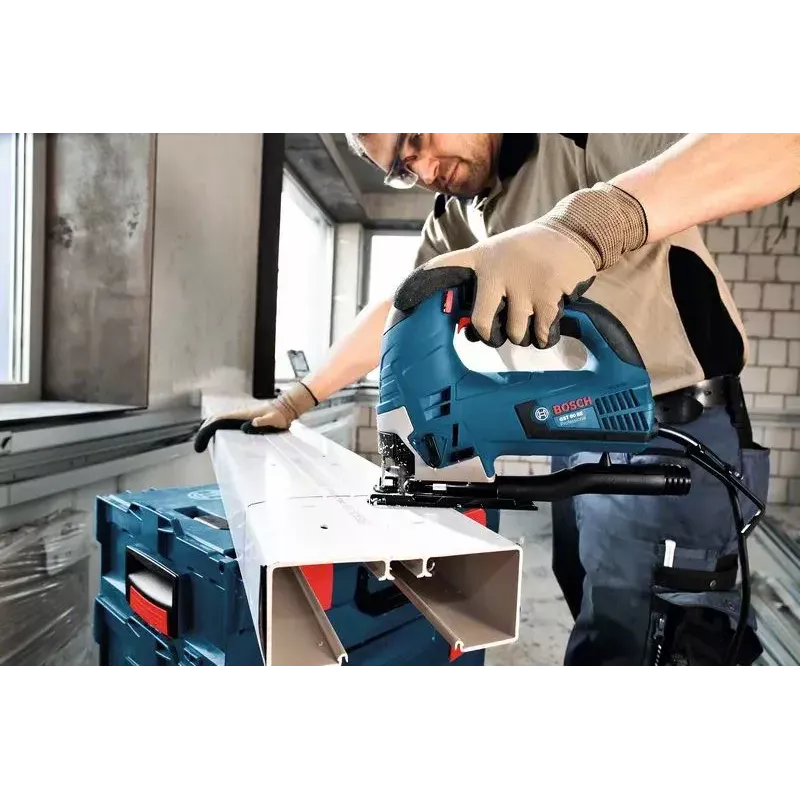Bosch GST 90 E Professional 060158G000 serra tico-tico, 650 W, com mala, azul/preto