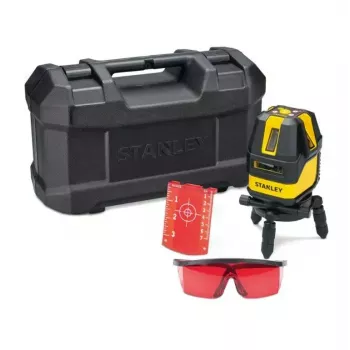 Nivelador laser STANLEY Multi-Line STHT77514-1 — laser vermelho, 4 linhas verticais e 1 horizontal