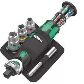 Chave de catraca Wera 05004281001 18 peças preto verde