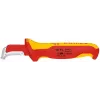 Faca de lâmina fixa Knipex 009855 metálico vermelho amarelo