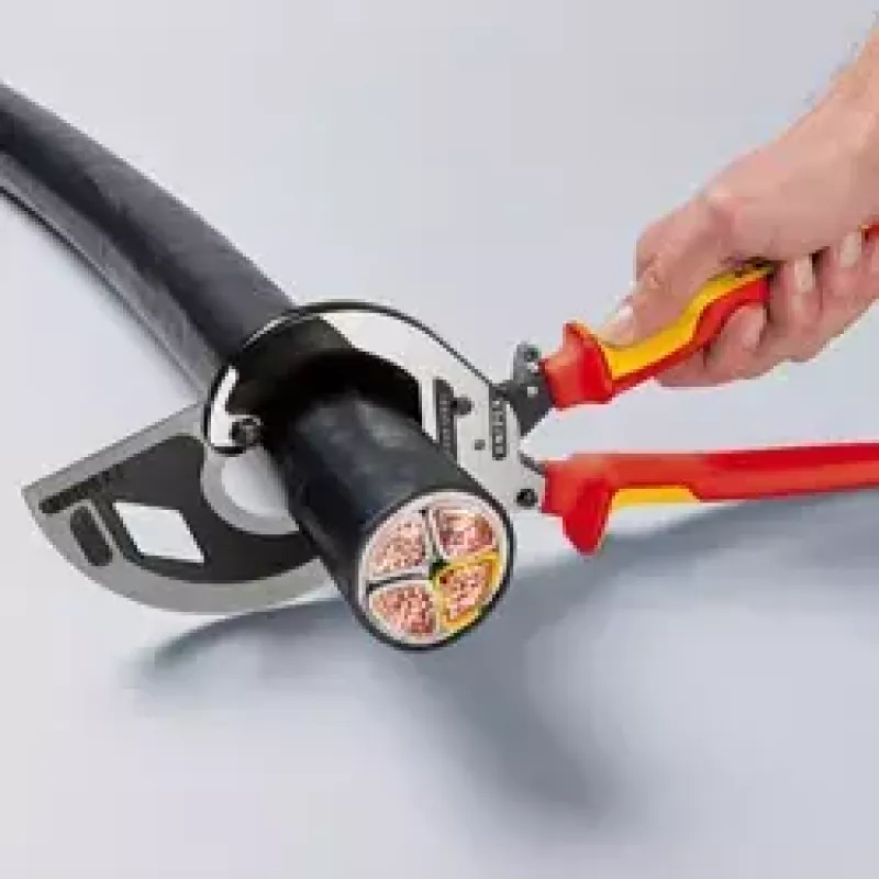 Knipex 95 36 320 corta-cabos, 320 mm, oxidado preto