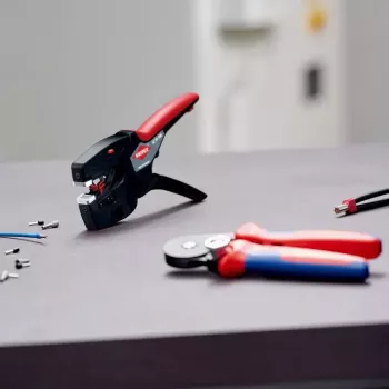 Knipex 12 72 190 alicate aço punho de plástico preto vermelho 190 mm