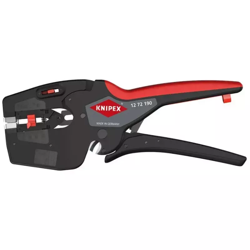 Knipex 12 72 190 alicate aço punho de plástico preto vermelho 190 mm
