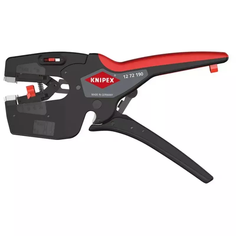Knipex 12 72 190 alicate aço punho de plástico preto vermelho 190 mm
