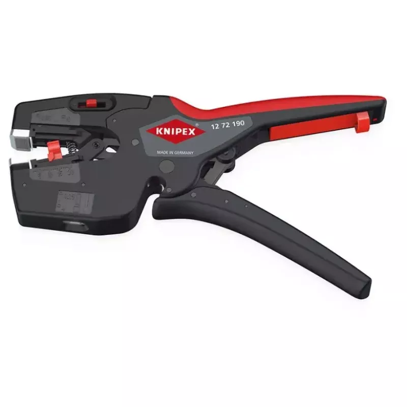 Knipex 12 72 190 alicate aço punho de plástico preto vermelho 190 mm