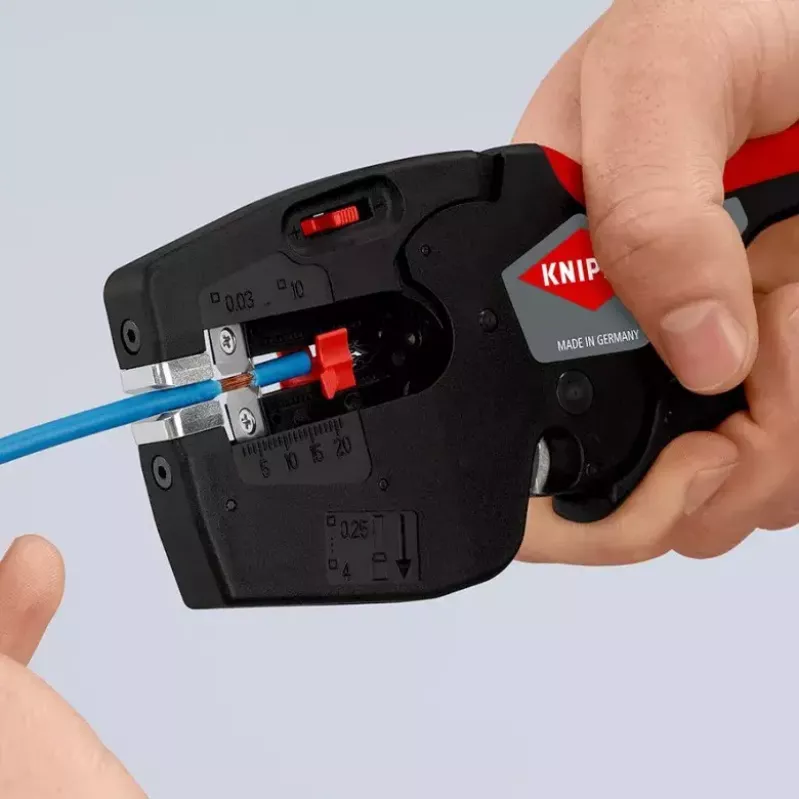 Knipex 12 72 190 alicate aço punho de plástico preto vermelho 190 mm