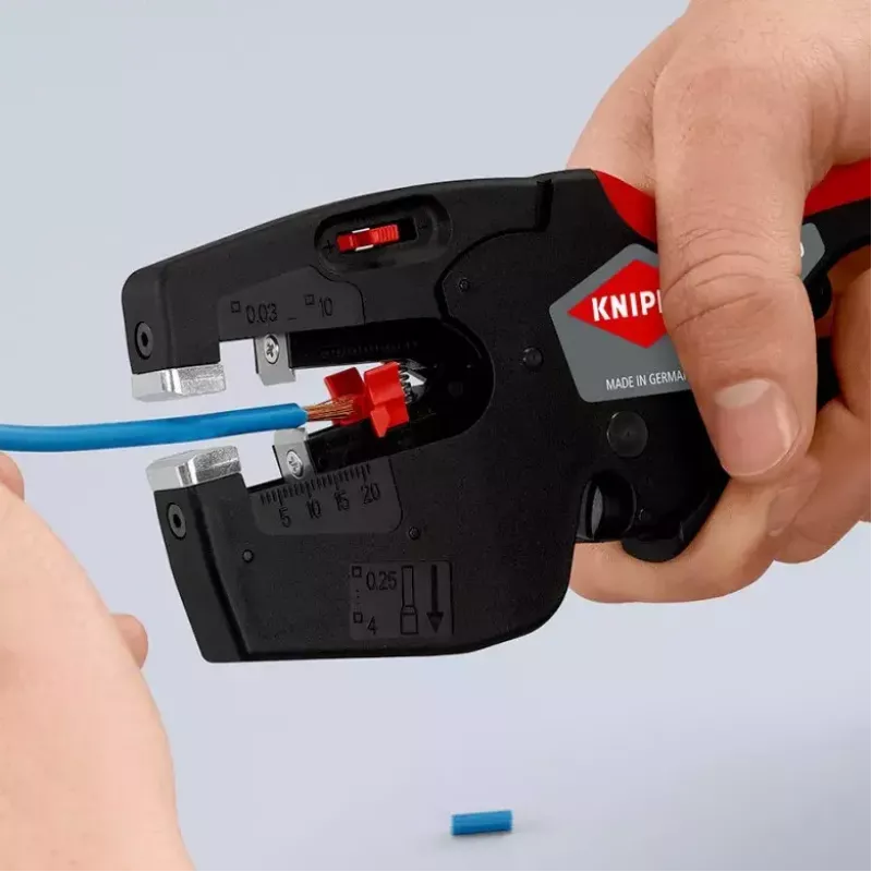 Knipex 12 72 190 alicate aço punho de plástico preto vermelho 190 mm