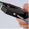 Knipex 12 72 190 alicate aço punho de plástico preto vermelho 190 mm
