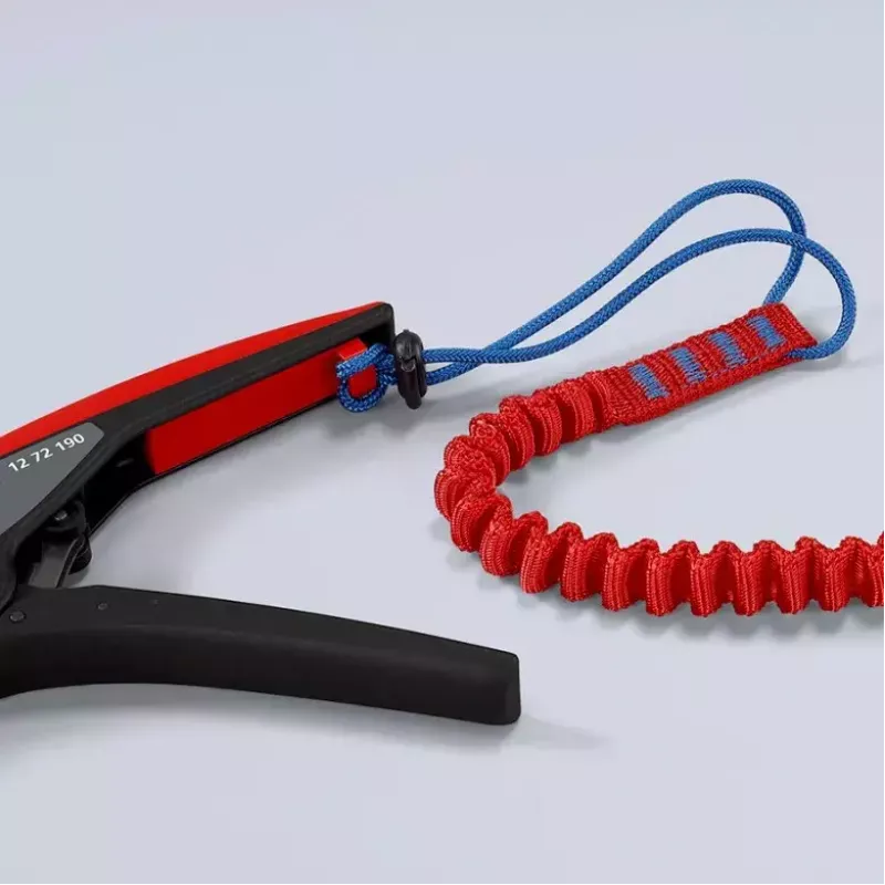 Knipex 12 72 190 alicate aço punho de plástico preto vermelho 190 mm