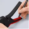 Knipex 12 72 190 alicate aço punho de plástico preto vermelho 190 mm